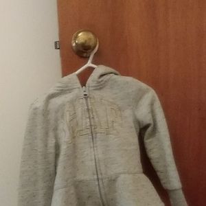 Gray jacket with gold dots
